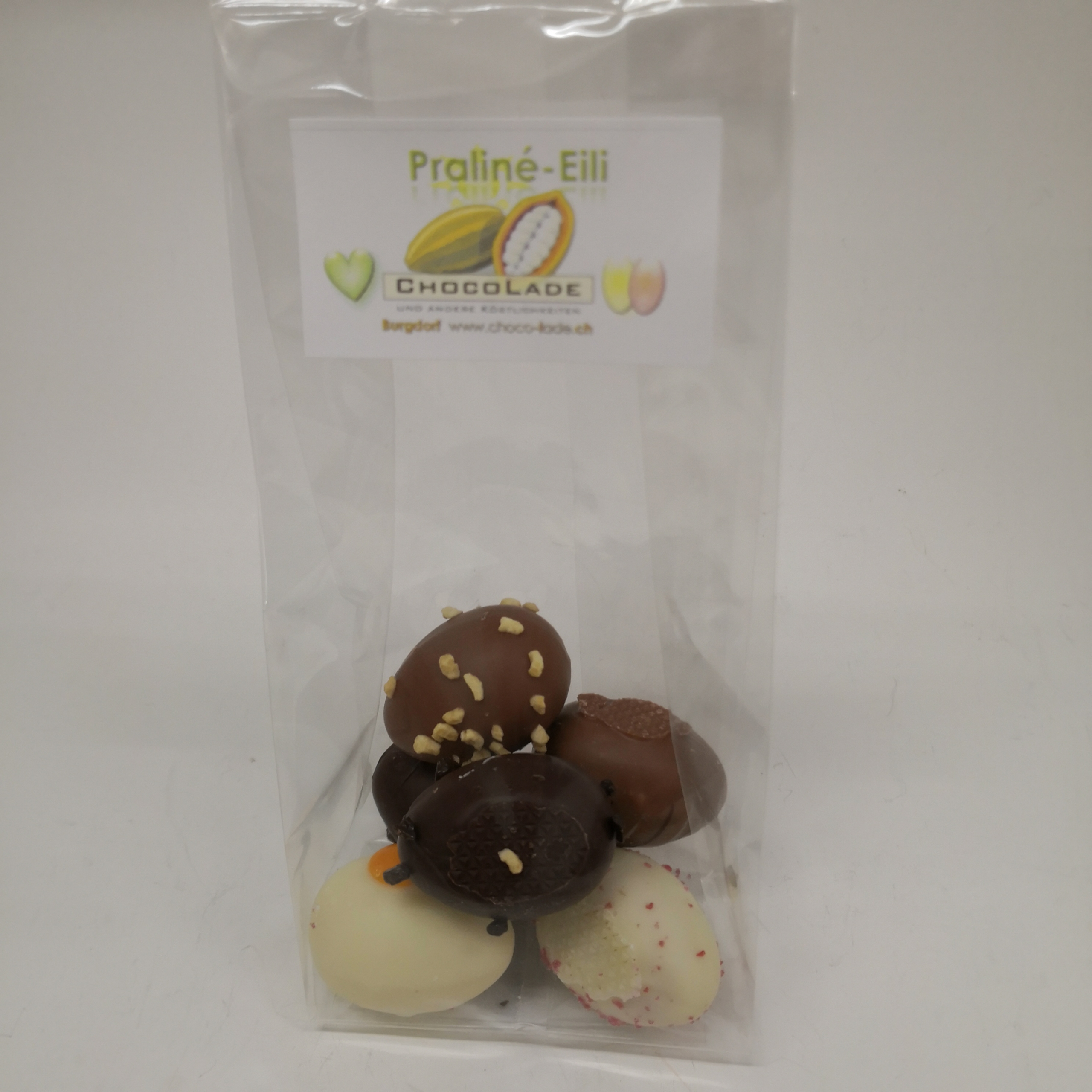 Ei-Pralinen, 6 Sorten