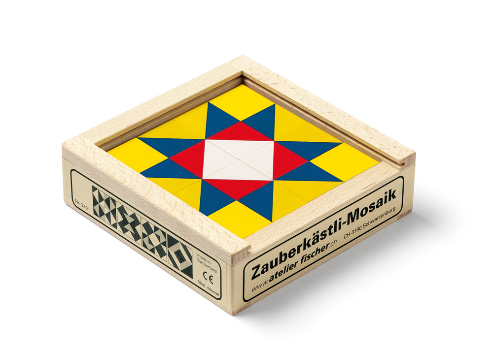 Würfelmosaik "Zauberkästli", 16-teilig