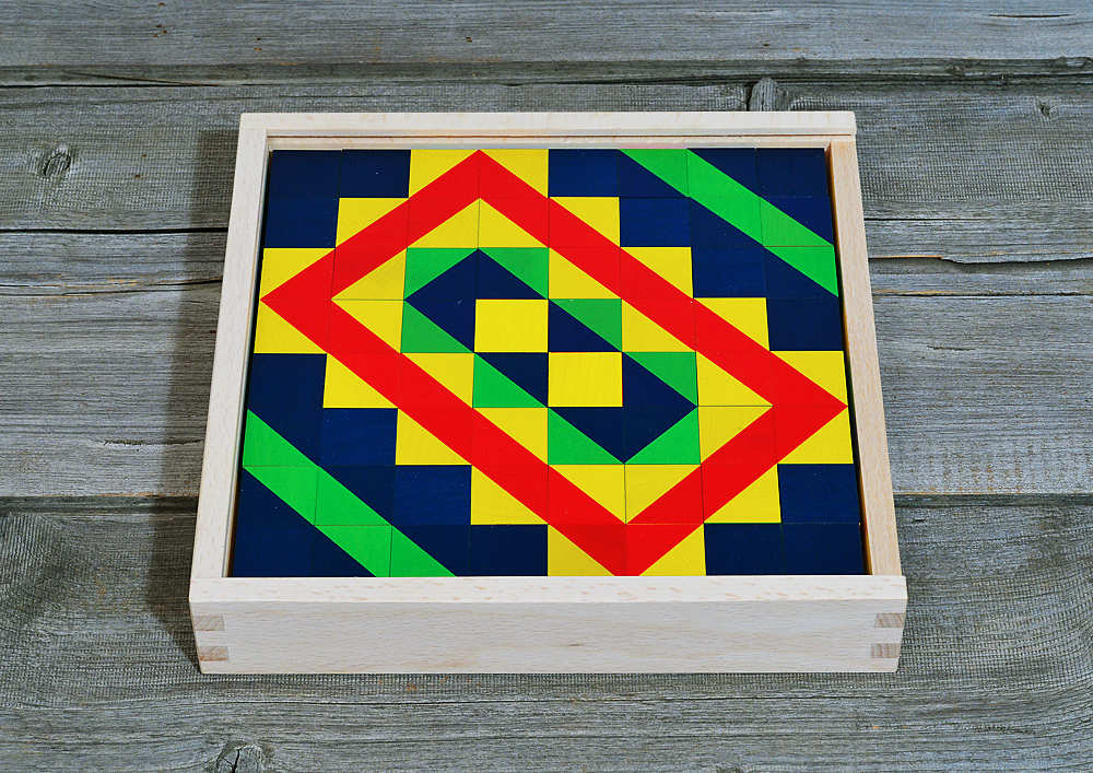 Würfelmosaik, 64-teilig