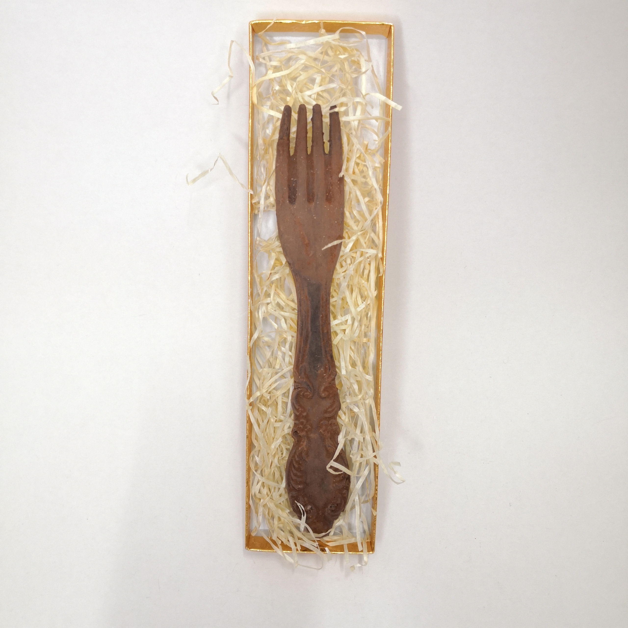 Gabel aus Schokolade