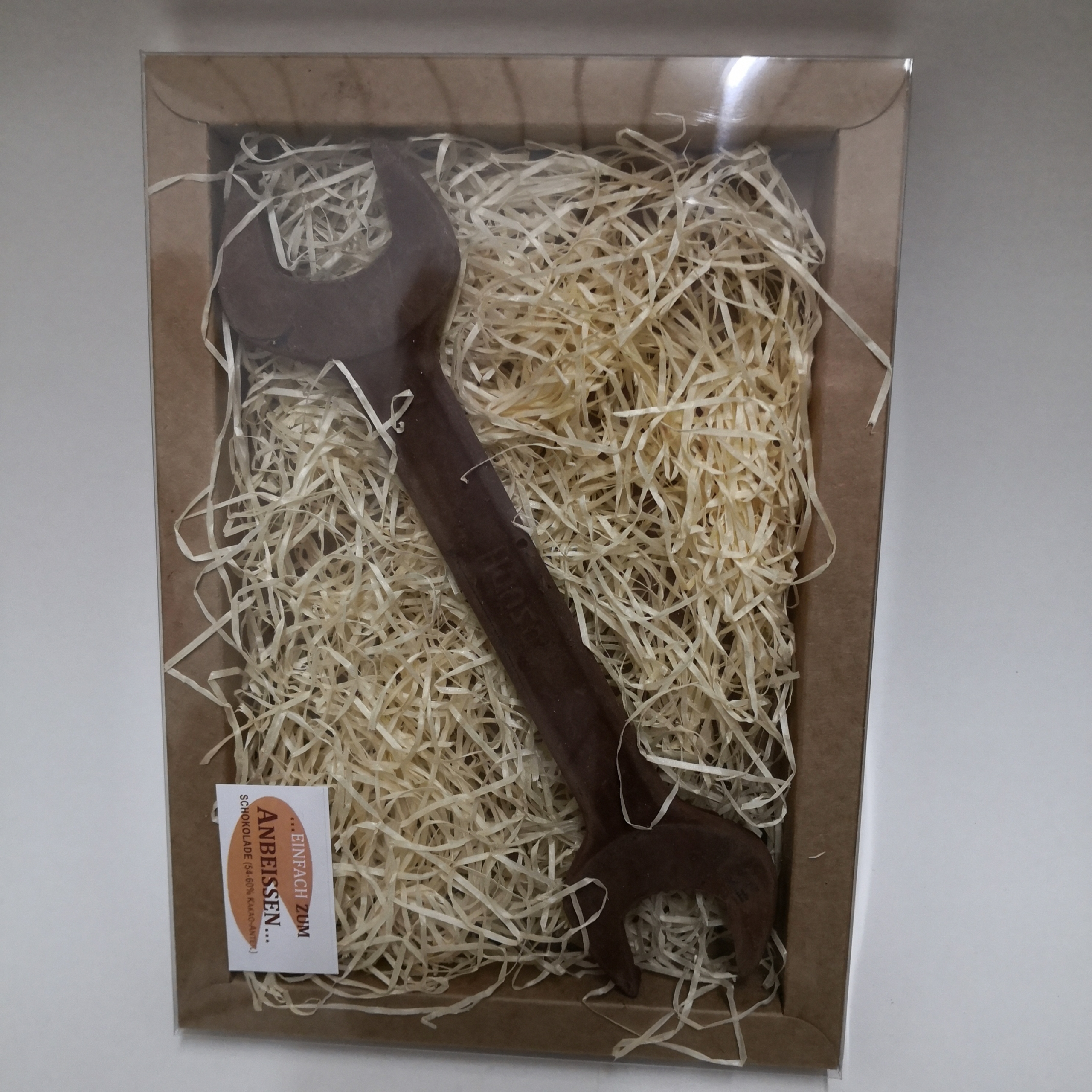 Gabelschlüssel gross aus Schokolade